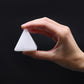 Polished Selenite Pyramid 5 Cm featuring satin white sheen and fibrous texture - Positive Faith Hope Love
