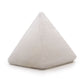 Polished Selenite Pyramid 5 Cm featuring satin white sheen and fibrous texture - Positive Faith Hope Love