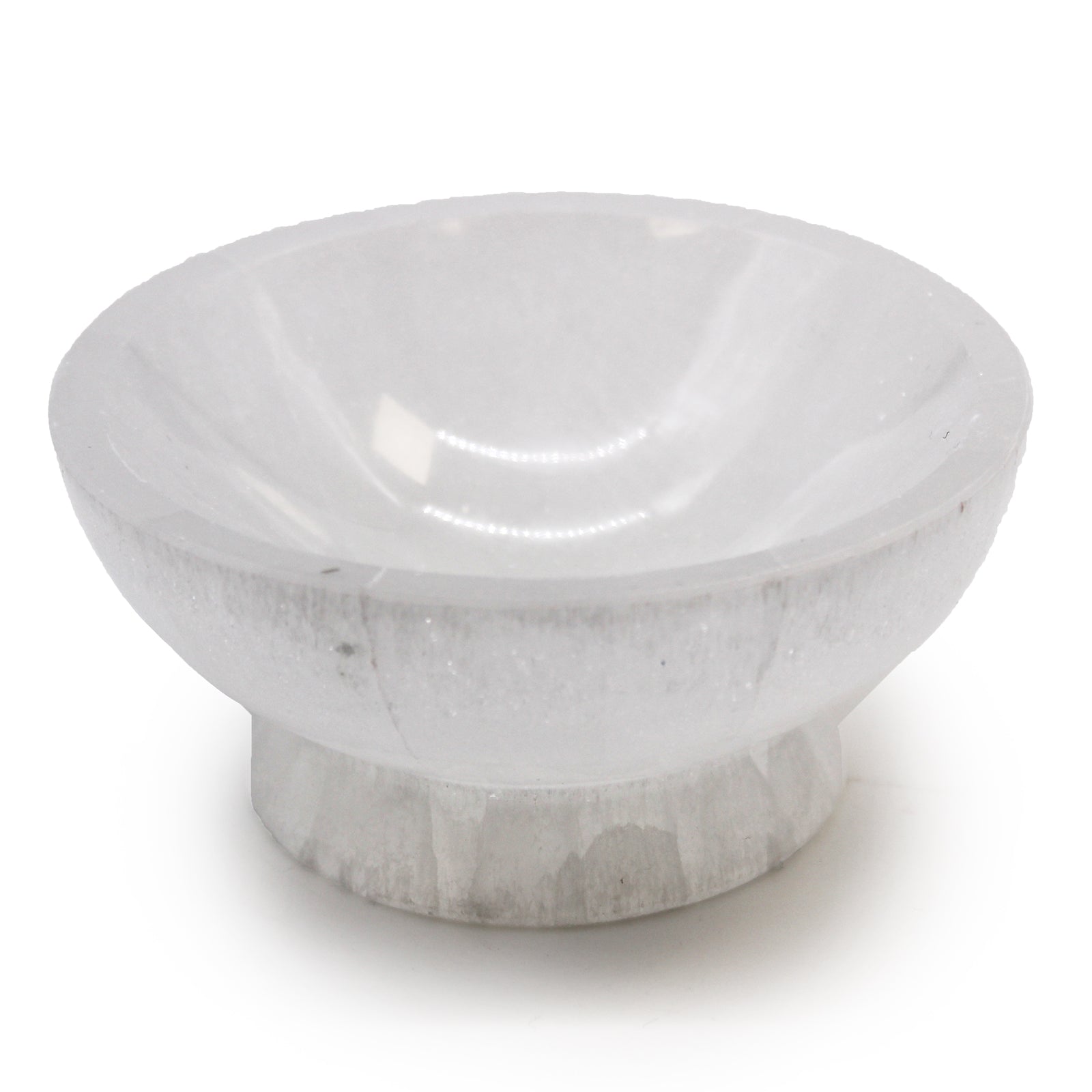 Selenite Ritual Bowl - 10cm - Positive Faith Hope Love