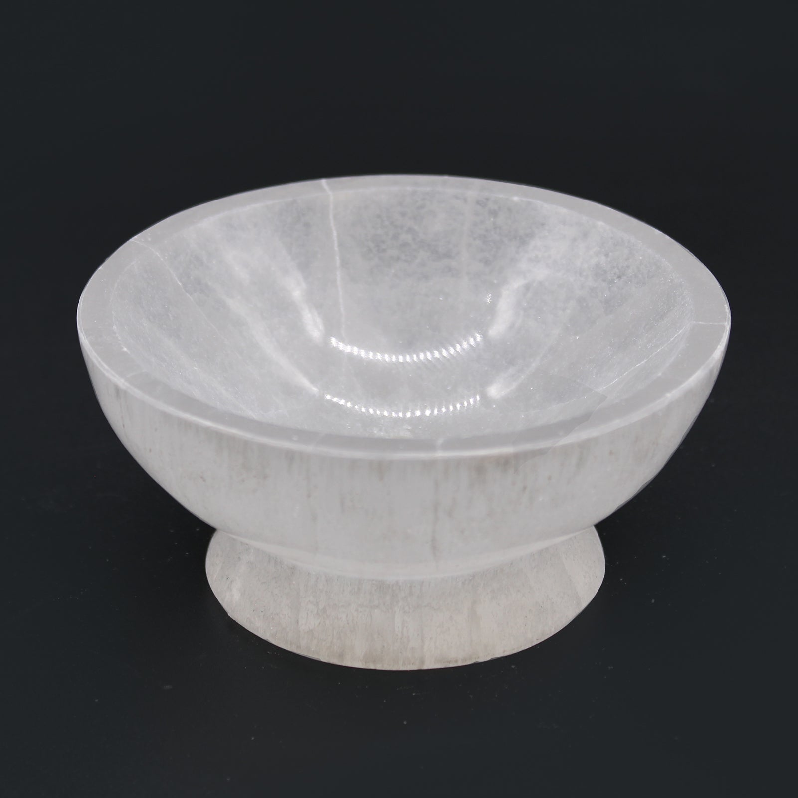 Selenite Ritual Bowl - 10cm - Positive Faith Hope Love