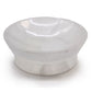 Polished Selenite Ritual Bowl - 13cm featuring satin white sheen and fibrous texture - Positive Faith Hope Love