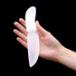 Polished Selenite Ritual Knife Classic featuring satin white sheen and fibrous texture - Positive Faith Hope Love