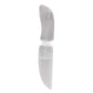 Polished Selenite Ritual Knife Classic featuring satin white sheen and fibrous texture - Positive Faith Hope Love