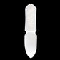 Polished Selenite Ritual Knife Releasing Bonds featuring satin white sheen and fibrous texture - Positive Faith Hope Love