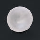 Polished Selenite Round Bowl 6Cm featuring satin white sheen and fibrous texture - Positive Faith Hope Love