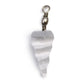 Polished Selenite Spiral Pendant featuring satin white sheen and fibrous texture - Positive Faith Hope Love