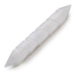 Polished Selenite Spiral Wands 16 Cm Point Both Ends featuring satin white sheen and fibrous texture - Positive Faith Hope Love