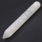 Polished Selenite Wand 16 Cm Point One End 7 Chakra featuring satin white sheen and fibrous texture - Positive Faith Hope Love