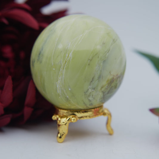 Serpentine Sphere — 274 g (59 mm) - Positive Faith Hope Love