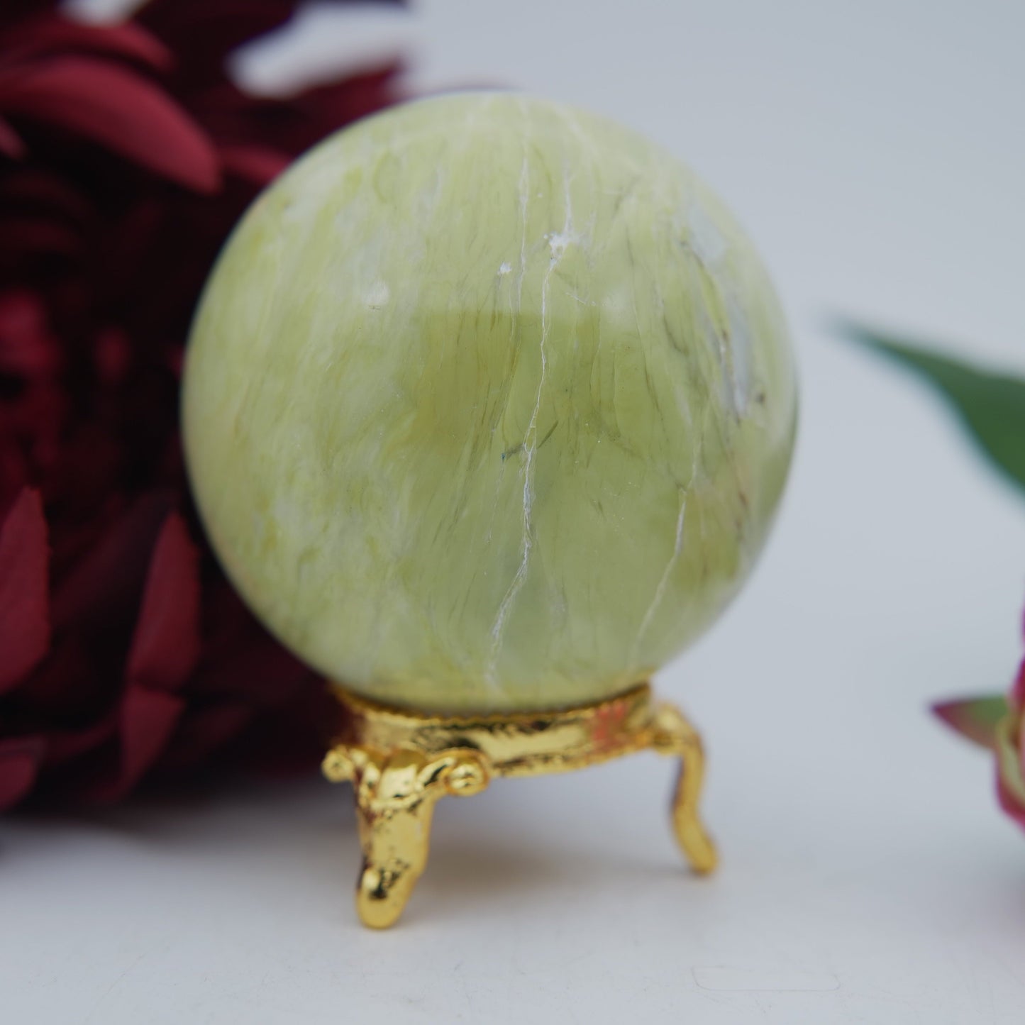 Serpentine Sphere — 274 g (59 mm) - Positive Faith Hope Love