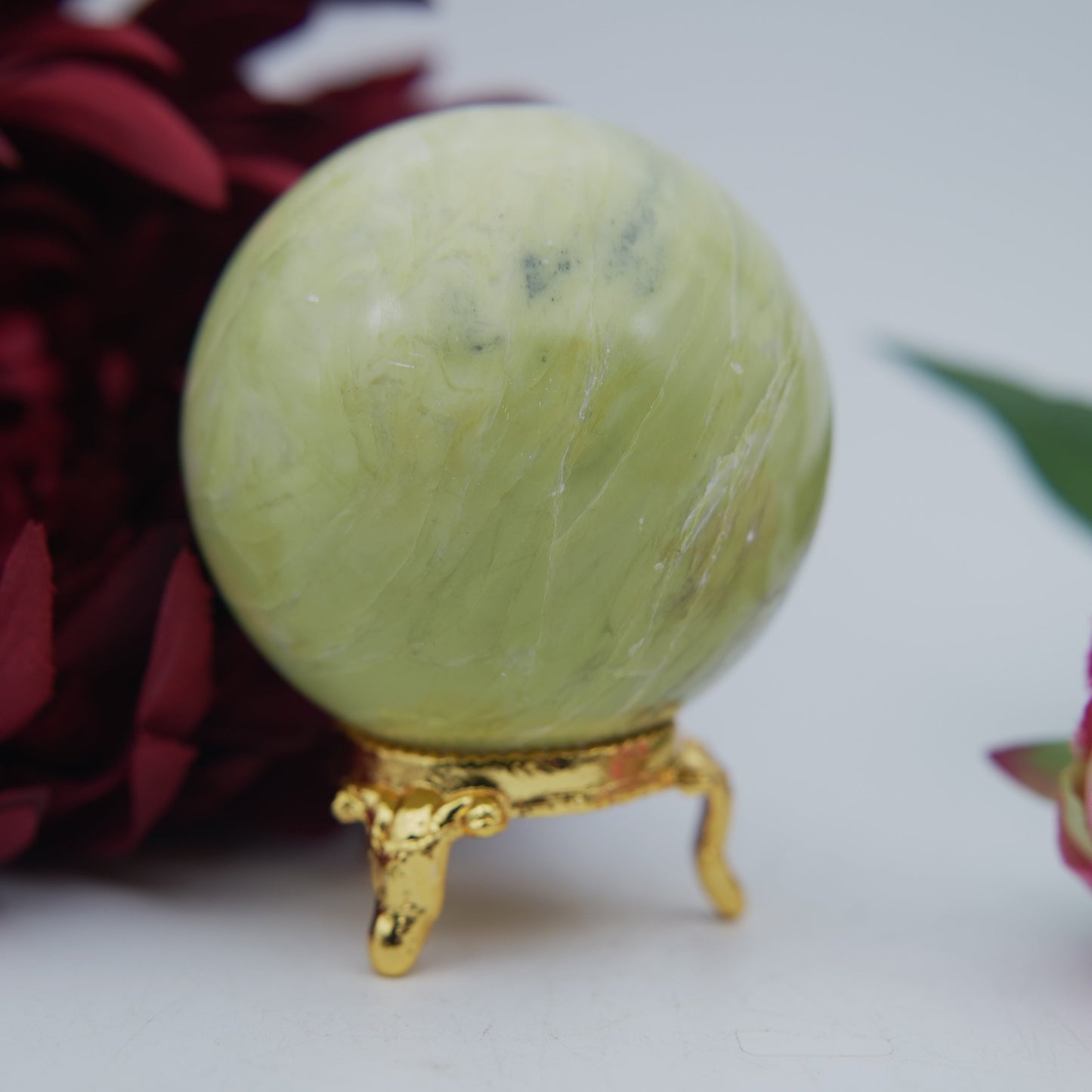 Serpentine Sphere — 274 g (59 mm) - Positive Faith Hope Love