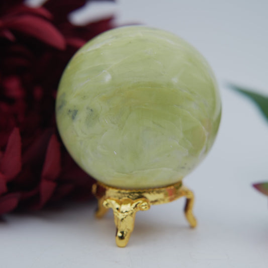 Serpentine Sphere — 274 g (59 mm) - Positive Faith Hope Love