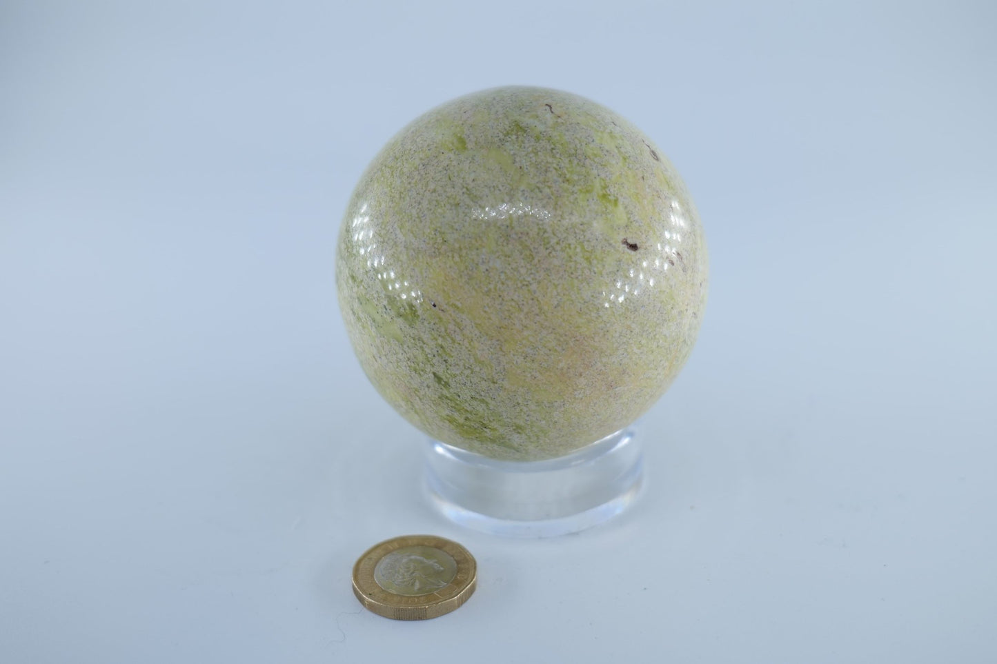 Serpentine Sphere 472 grams - Positive Faith Hope Love