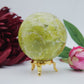 Polished Serpentine Sphere 70Mm 485G featuring mossy green tone with natural veining - Positive Faith Hope Love