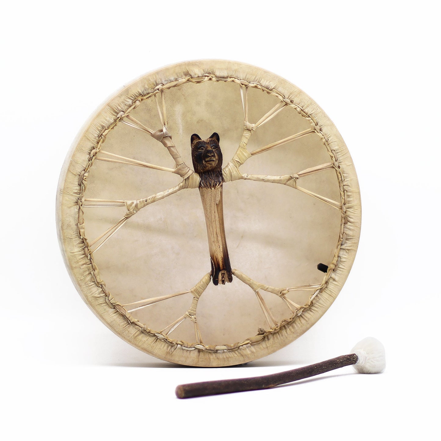Shaman Frame Drum – Spirit of the Bear - Positive Faith Hope Love