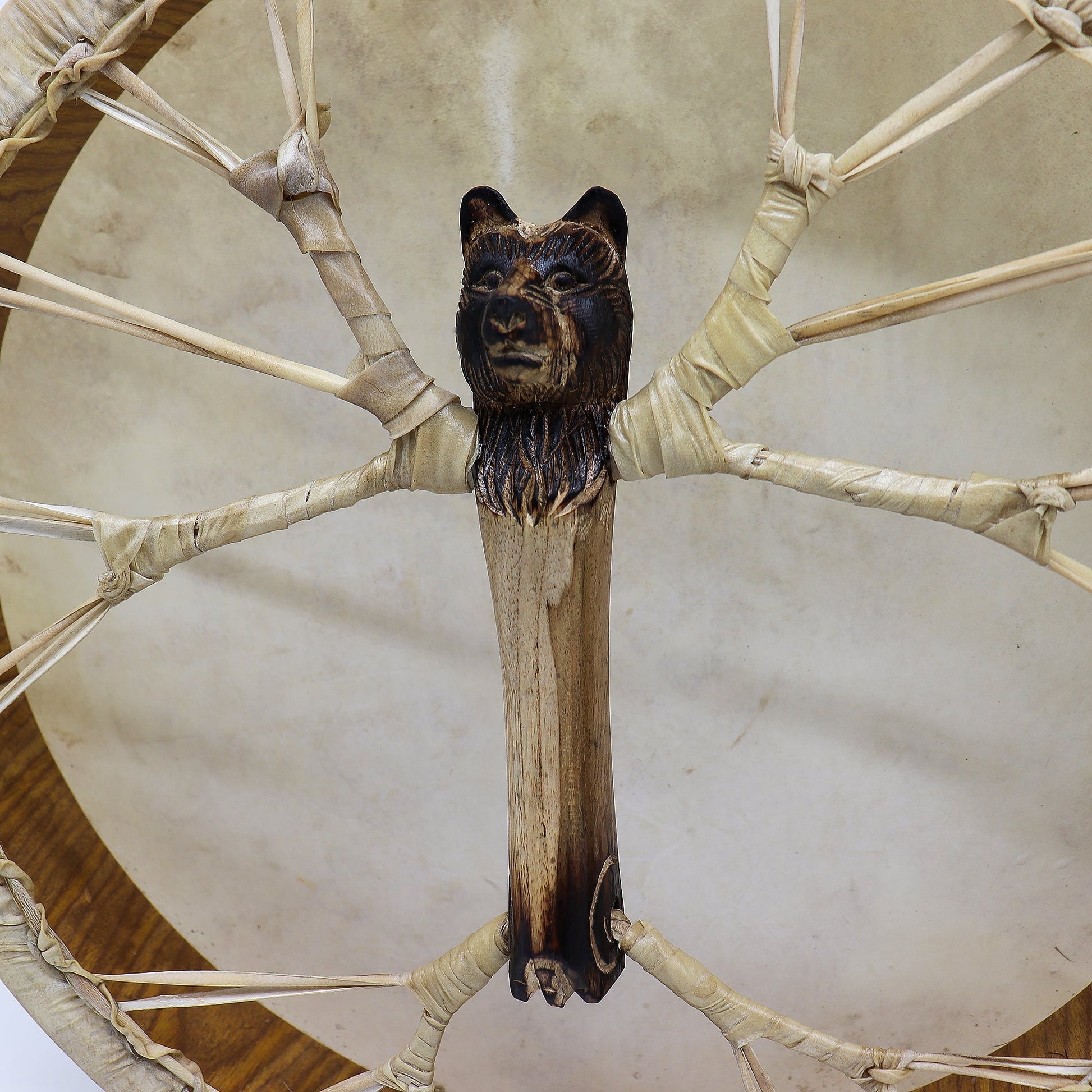 Shaman Frame Drum – Spirit of the Bear - Positive Faith Hope Love