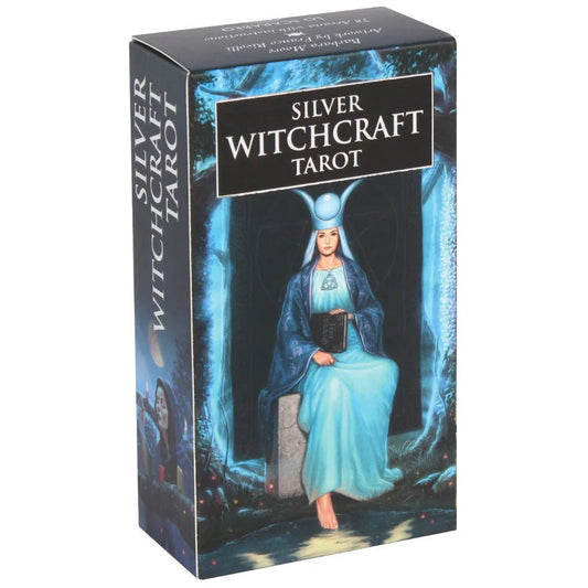 Silver Witchcraft Tarot Deck – Luna-Inspired Pagan Tarot (Lo Scarabeo) tarot deck