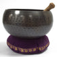 Polished Singing Bowl Velvet Cushion 11Cm 4 featuring natural patterning and unique variations - Positive Faith Hope Love