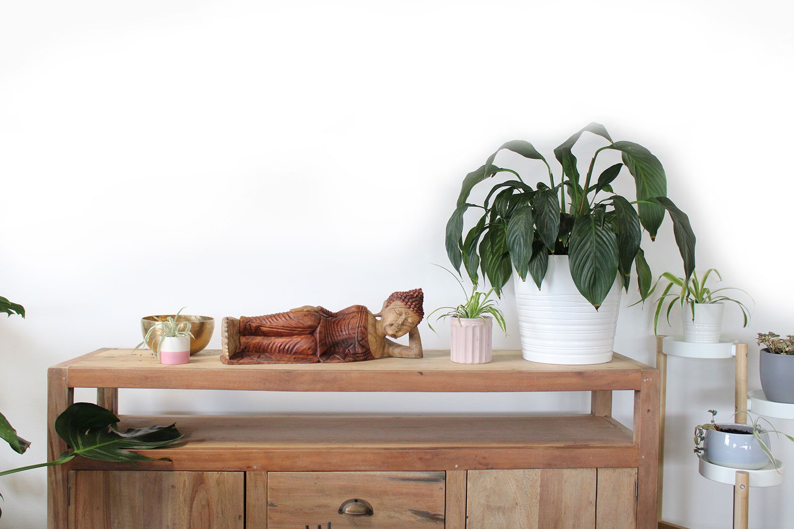 Polished Sleeping Buddha 50Cm 1 featuring natural patterning and unique variations - Positive Faith Hope Love