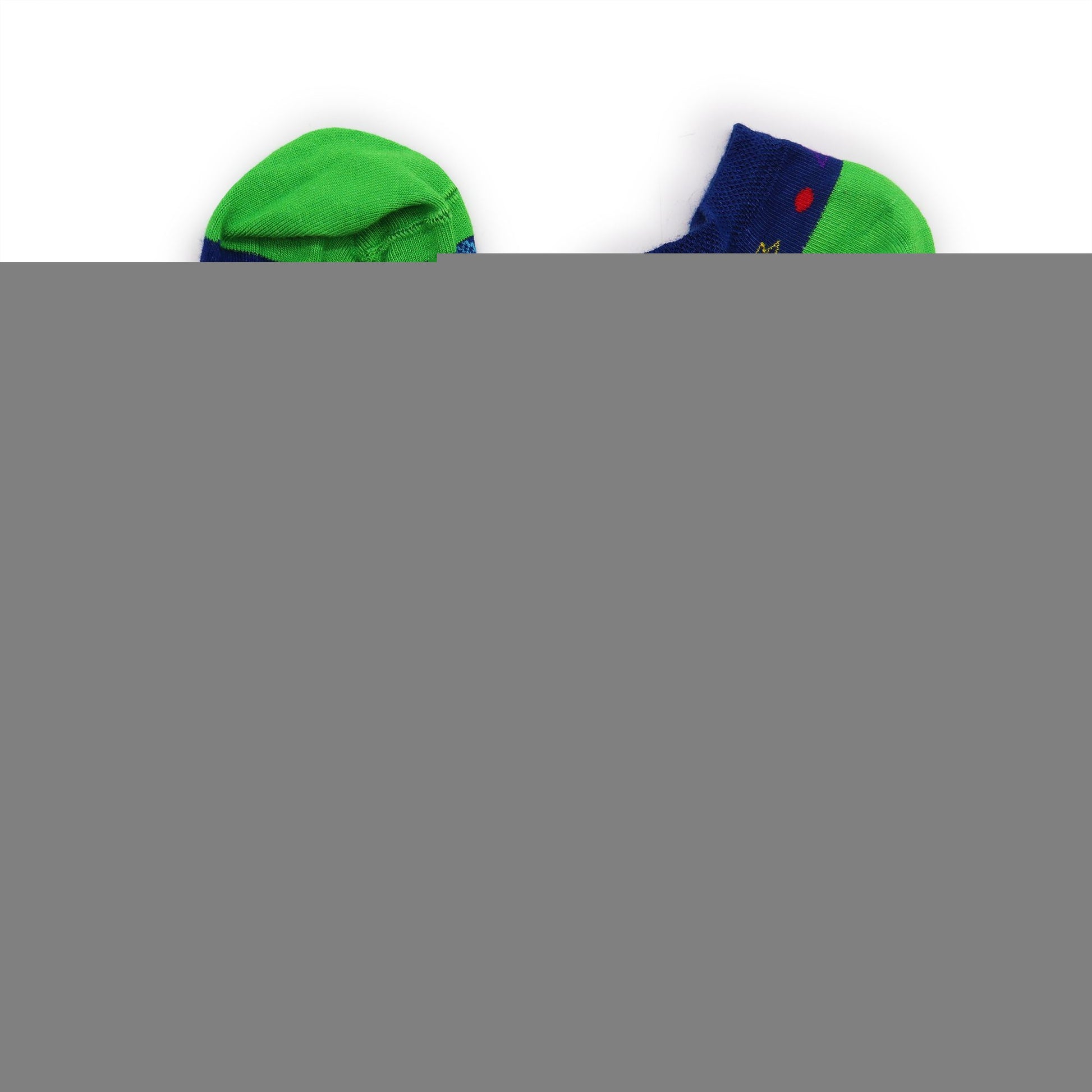 Polished S/M Hop Hare Bamboo Socks Low (3.5-6.5) - 7 Chakra featuring natural patterning and unique variations - Positive Faith Hope Love