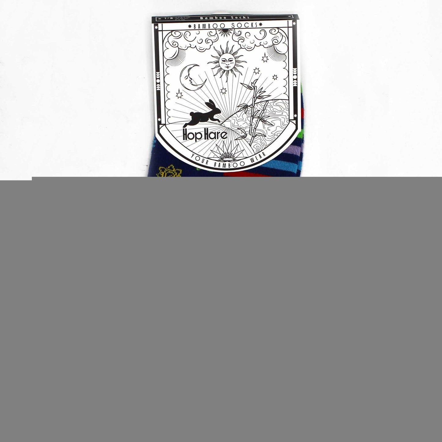 Polished Sm Hop Hare Bamboo Socks Low 35 65 7 Chakra 1 featuring natural patterning and unique variations - Positive Faith Hope Love