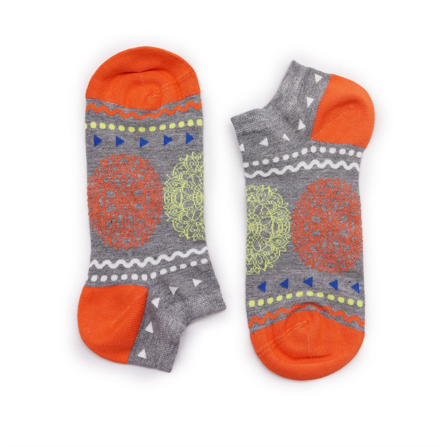 Polished S/M Hop Hare Bamboo Socks Low (3.5-6.5) - Flowers of Life featuring natural patterning and unique variations - Positive Faith Hope Love