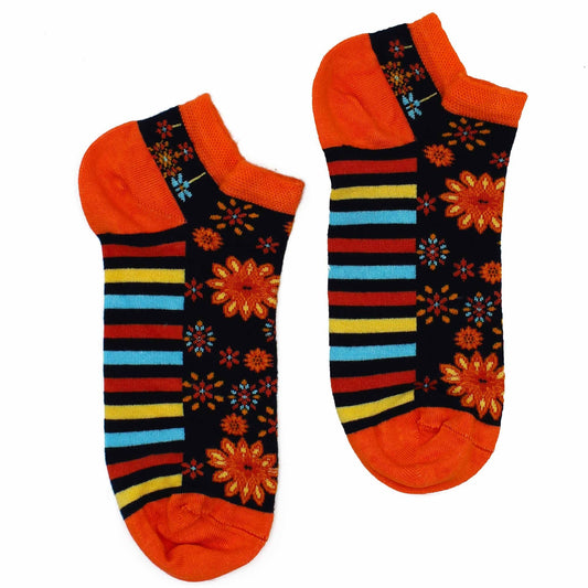Polished Sm Hop Hare Bamboo Socks Low 35 65 Mandala Flowers featuring natural patterning and unique variations - Positive Faith Hope Love