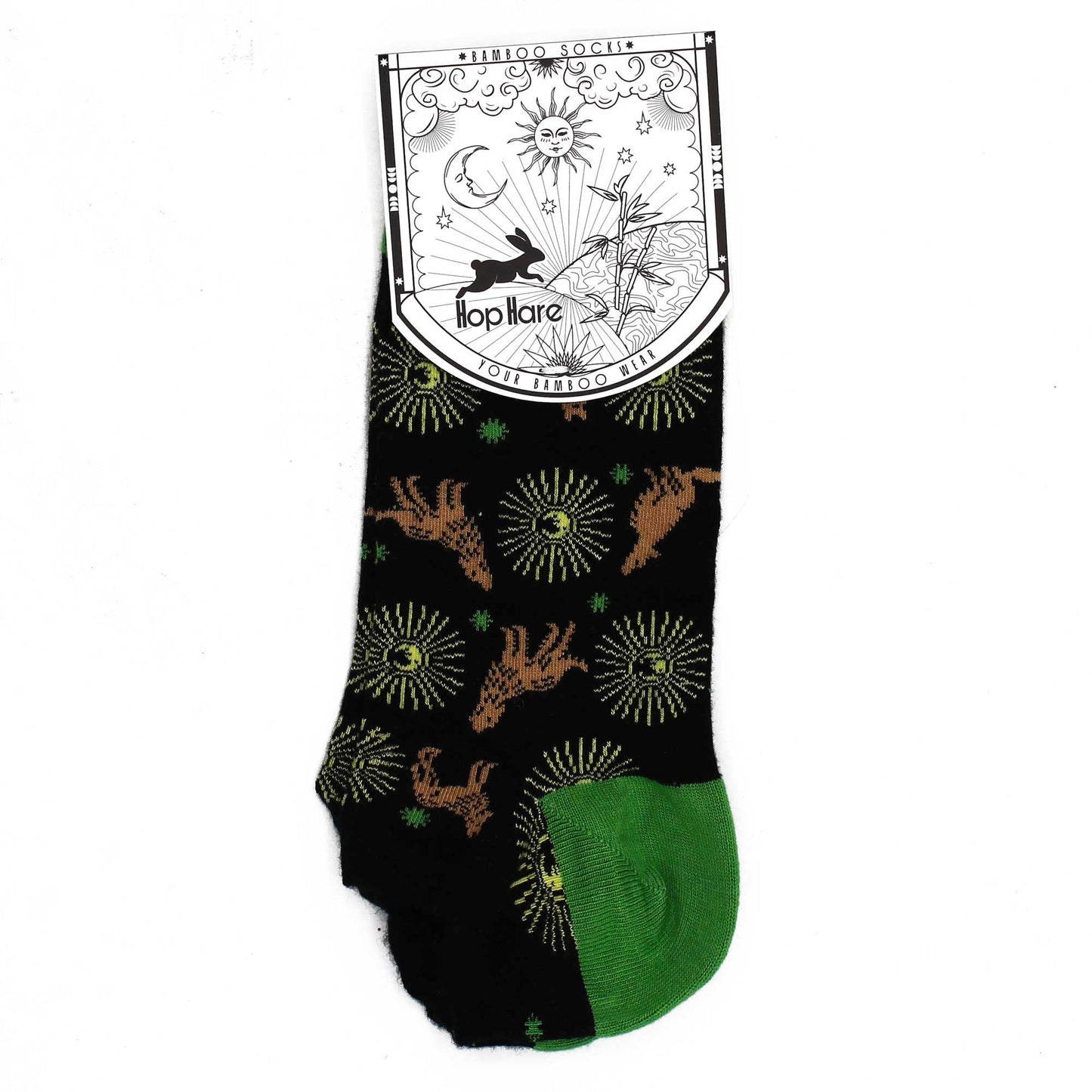 Polished Sm Hop Hare Bamboo Socks Low 35 65 Moonlight Wolfs featuring natural patterning and unique variations - Positive Faith Hope Love