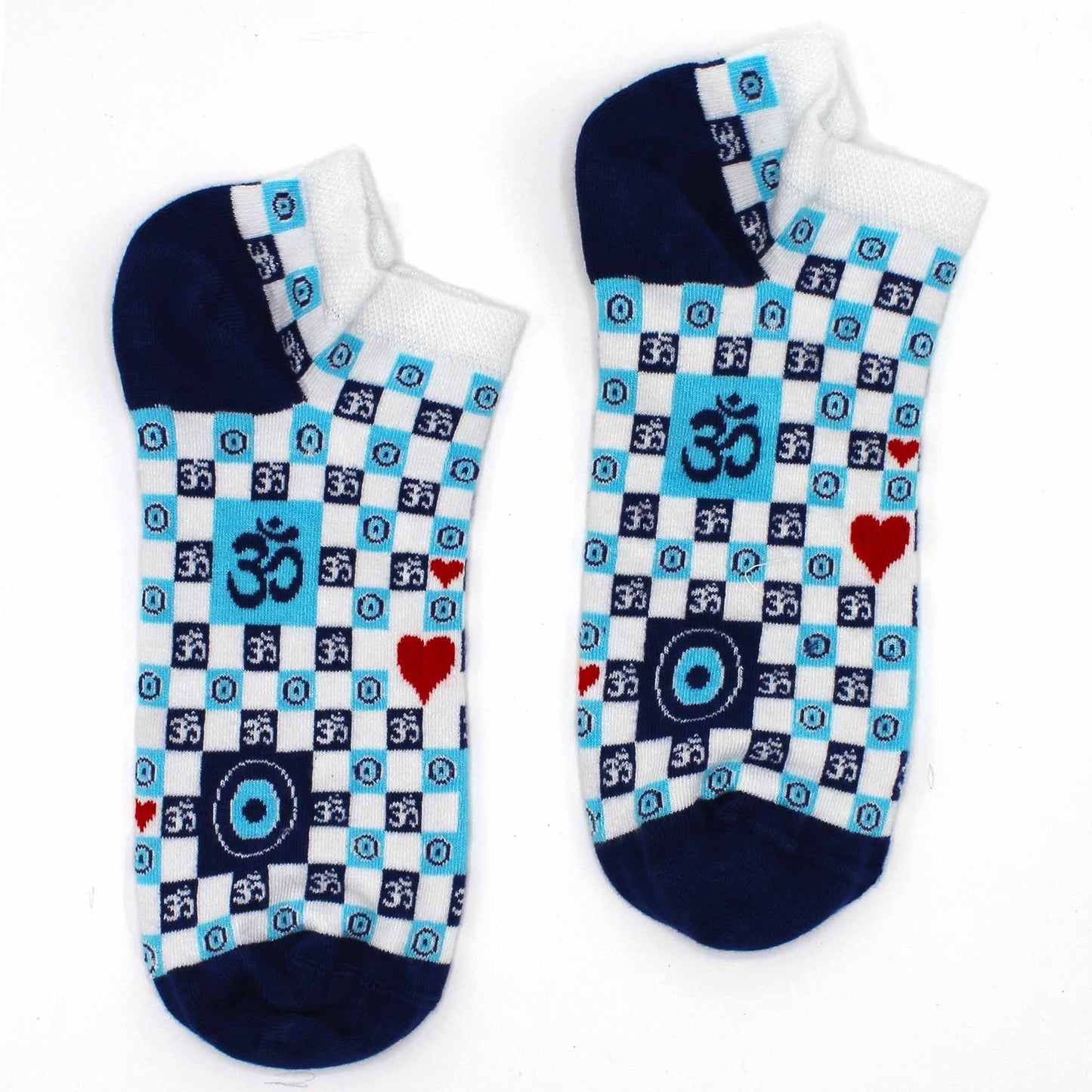 Polished Sm Hop Hare Bamboo Socks Low 35 65 Ohm Evil Eye 2 featuring natural patterning and unique variations - Positive Faith Hope Love