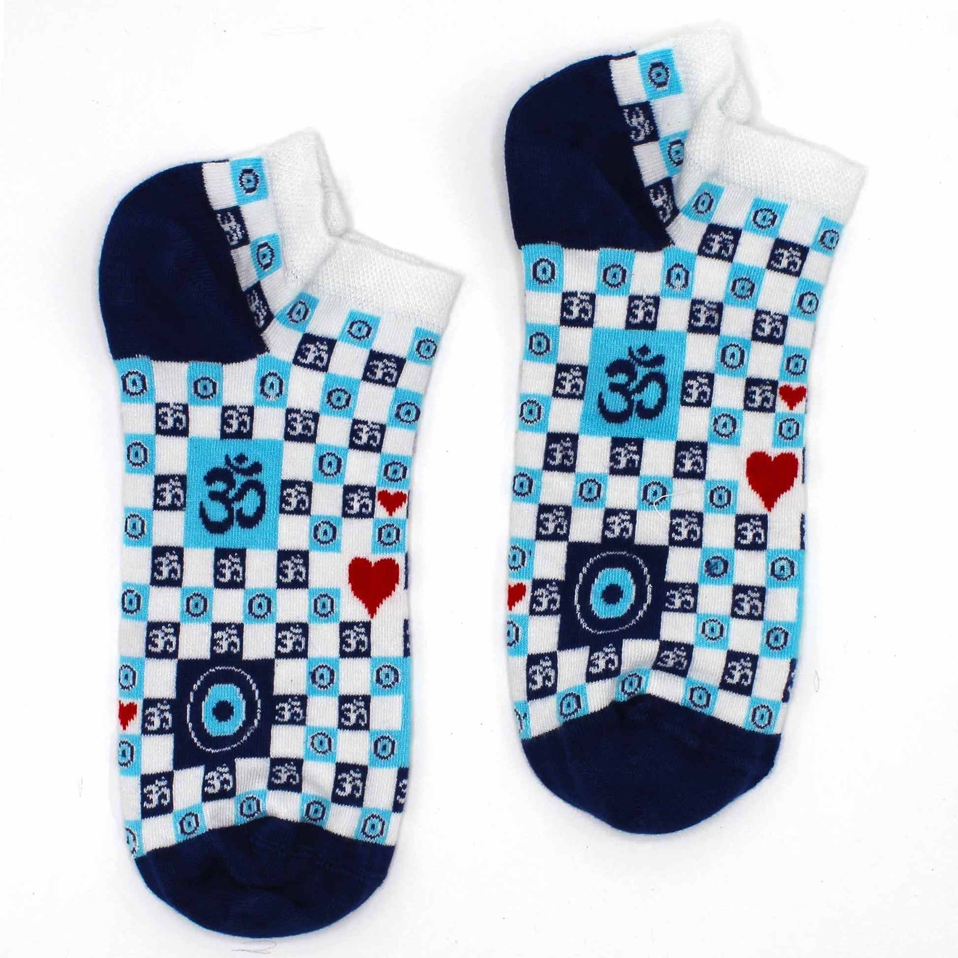 Polished Sm Hop Hare Bamboo Socks Low 35 65 Ohm Evil Eye 1 featuring natural patterning and unique variations - Positive Faith Hope Love