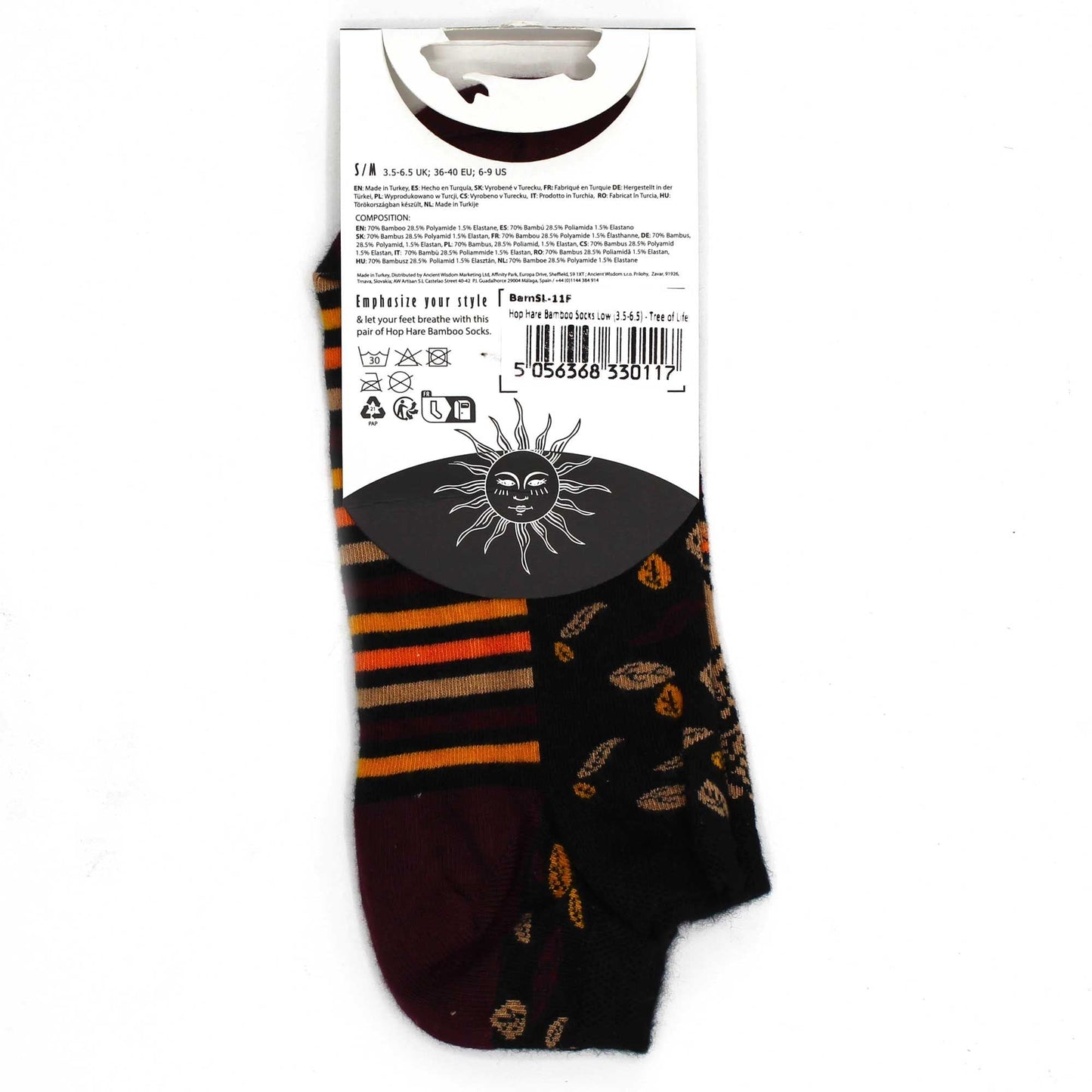 Polished Sm Hop Hare Bamboo Socks Low 35 65 Tree Of Life featuring natural patterning and unique variations - Positive Faith Hope Love