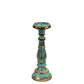 Polished Small Candle Stand - Turquois Gold featuring natural patterning and unique variations - Positive Faith Hope Love