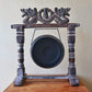 Small Healing Gong in Stand - 25cm - Black - Positive Faith Hope Love