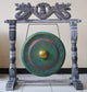 Small Healing Gong in Stand - 25cm - Greenwash - Positive Faith Hope Love