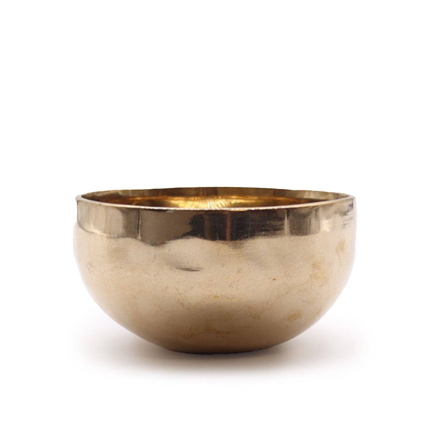 Polished Small Shining Bell Metal Handmade Singing Bowl Approx 550G 13Cm 3 featuring natural patterning and unique variations - Positive Faith Hope Love