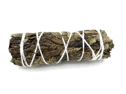 Polished Smudge Stick - Black Sage 10cm featuring natural patterning and unique variations - Positive Faith Hope Love