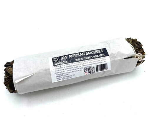 Polished Smudge Stick Black Sage 15Cm featuring natural patterning and unique variations - Positive Faith Hope Love
