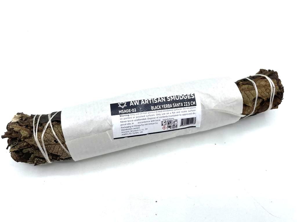 Polished Smudge Stick Black Sage 225 Cm featuring natural patterning and unique variations - Positive Faith Hope Love