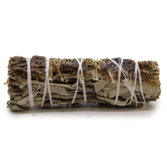 Polished Smudge Stick Copal 10Cm featuring play-of-colour and luminous sheen - Positive Faith Hope Love
