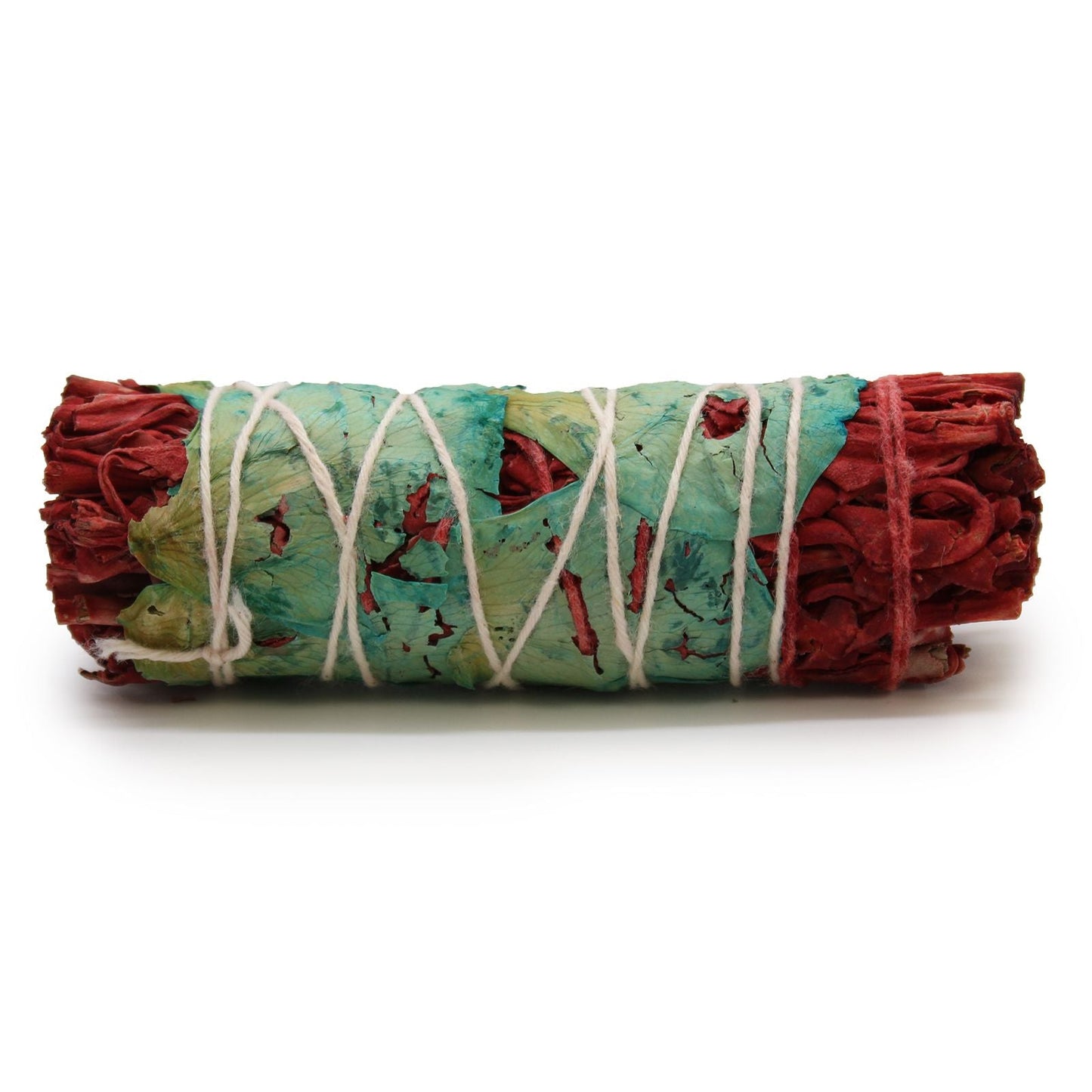 Polished Smudge Stick Dragons Blood Floral Sage 10Cm featuring natural patterning and unique variations - Positive Faith Hope Love