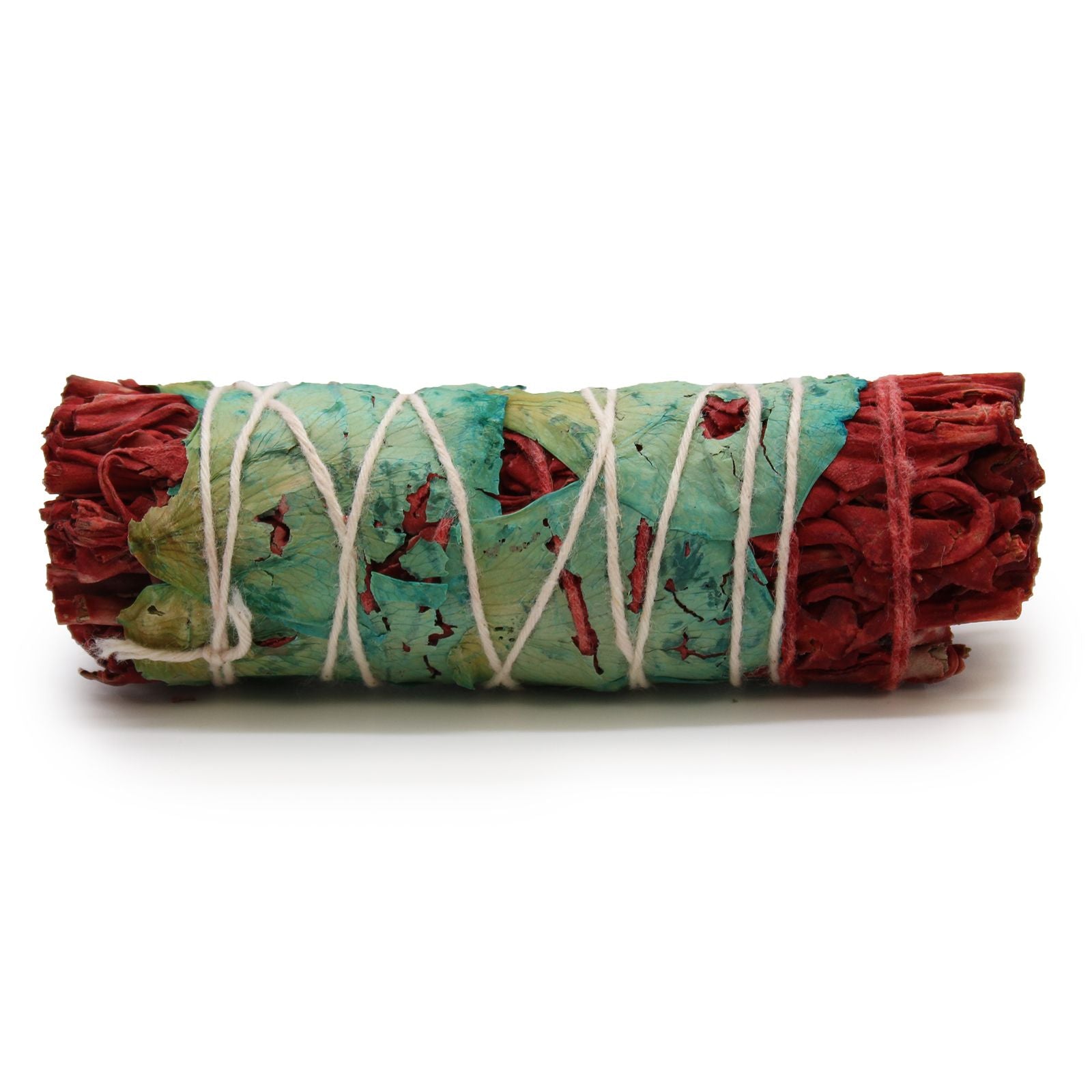 Polished Smudge Stick Dragons Blood Floral Sage 10Cm featuring natural patterning and unique variations - Positive Faith Hope Love