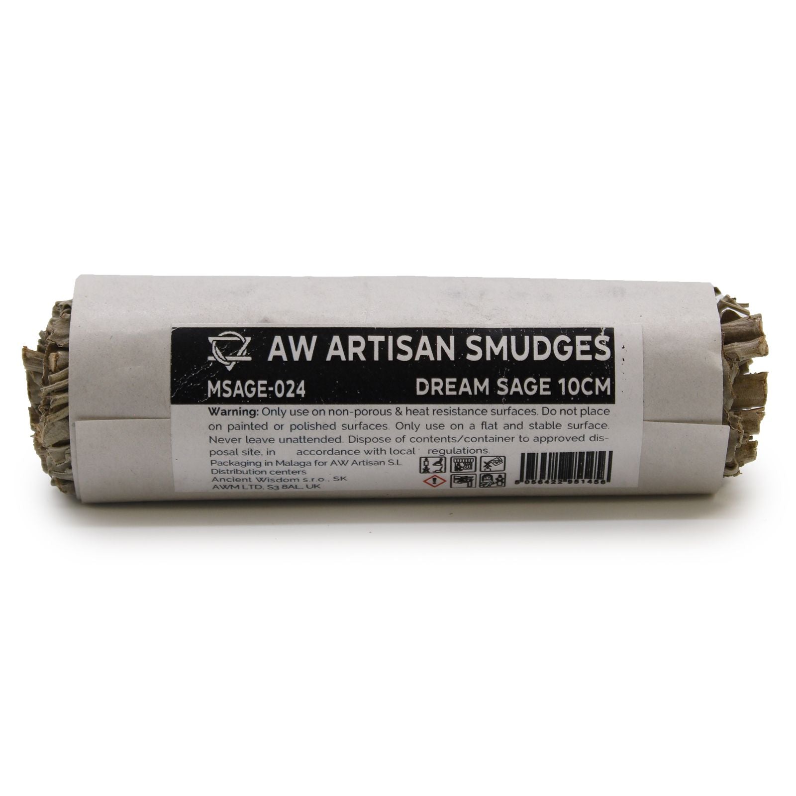 Polished Smudge Stick Dream Sage 10Cm featuring natural patterning and unique variations - Positive Faith Hope Love