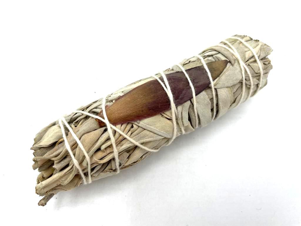 Polished Smudge Stick - Dream Sage 10cm featuring natural patterning and unique variations - Positive Faith Hope Love
