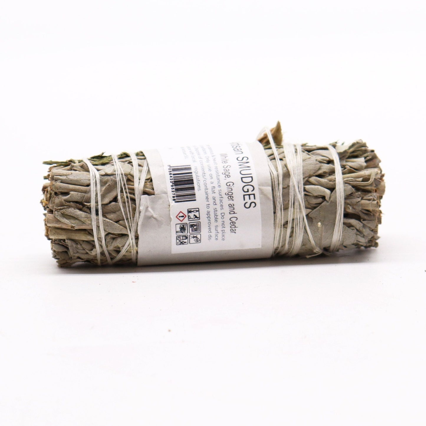 Polished Smudge Stick White Sage Ginger And Cedar featuring natural patterning and unique variations - Positive Faith Hope Love