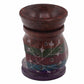 Polished Soapstone Oil Burner 10Cm Hamsa Five Colours featuring natural patterning and unique variations - Positive Faith Hope Love