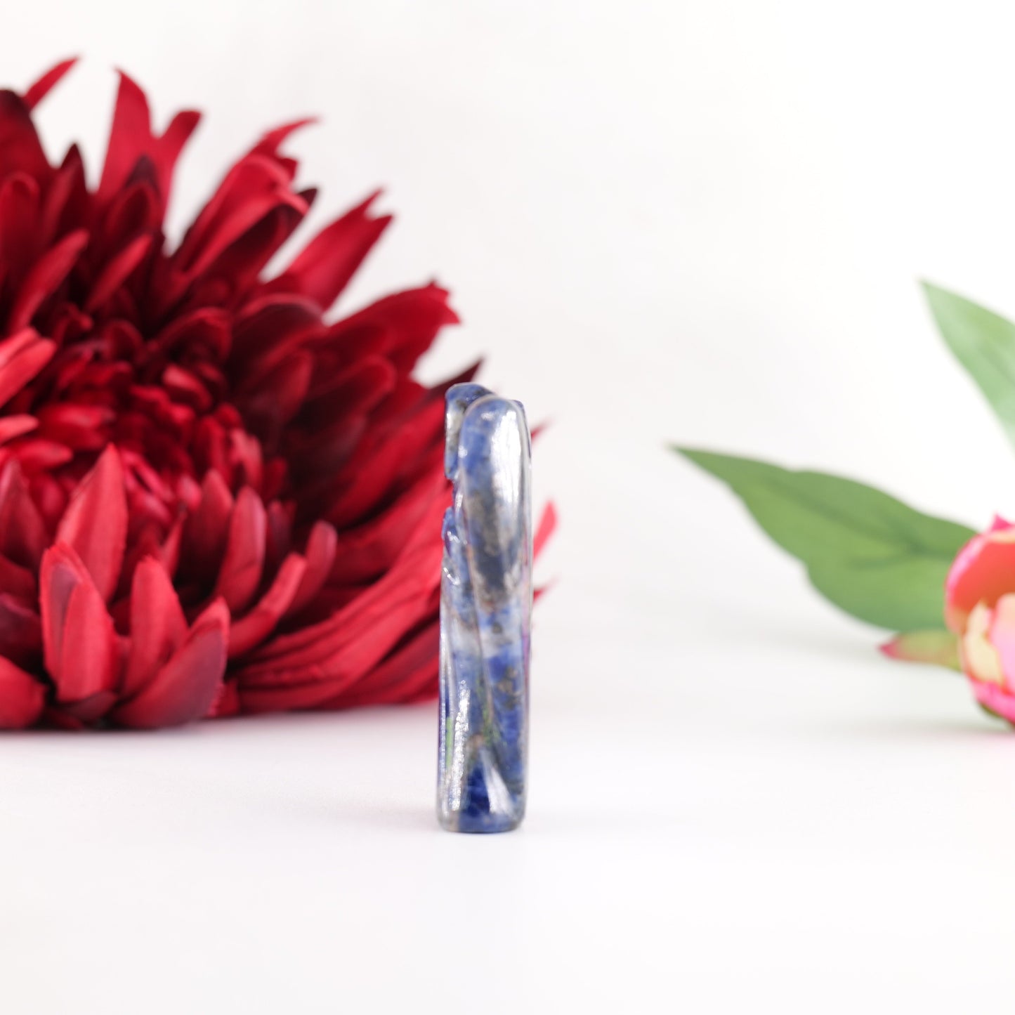 Polished Sodalie Angel 55Mm featuring natural patterning and unique variations - Positive Faith Hope Love