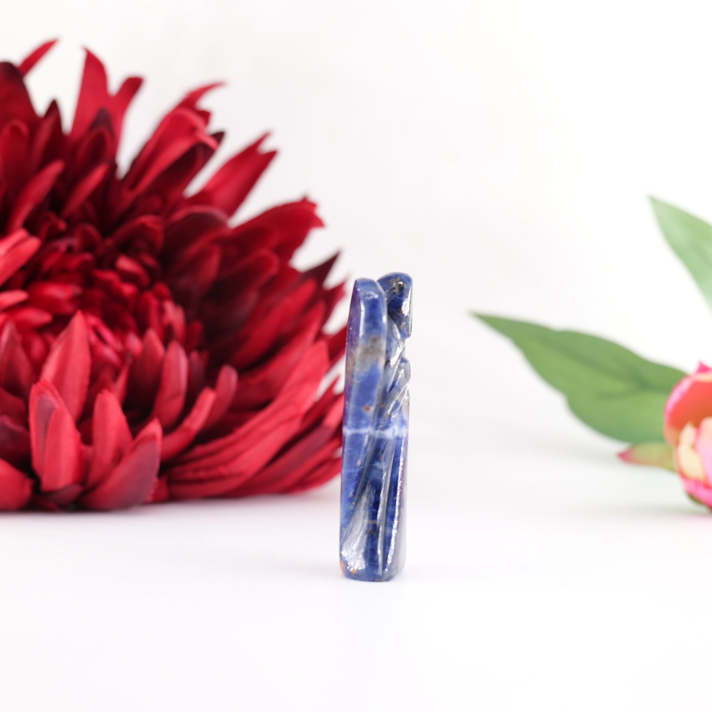 Polished Sodalie Angel 55Mm featuring natural patterning and unique variations - Positive Faith Hope Love