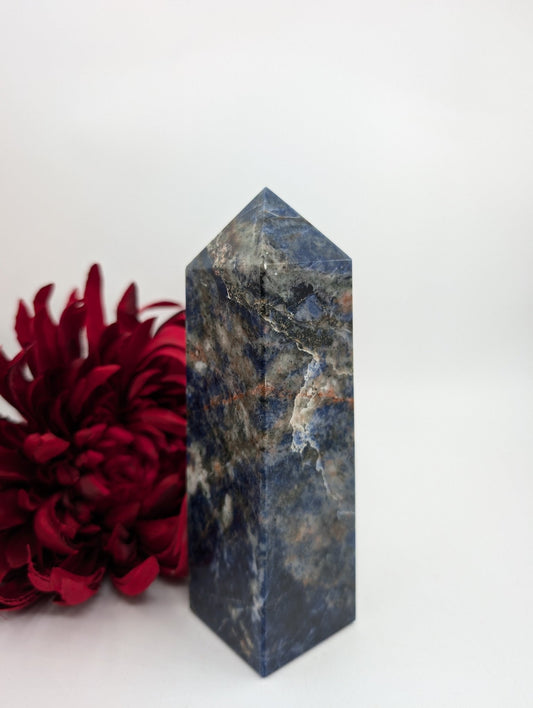 Sodalite Crystal Tower 610g - Positive Faith Hope Love