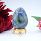 Polished Sodalite Egg 162G 60X46Mm featuring navy-blue tone with white veining - Positive Faith Hope Love