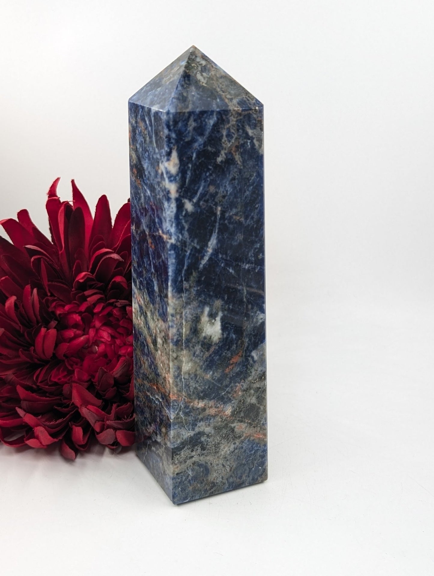 Sodalite Tower 1004g - Positive Faith Hope Love